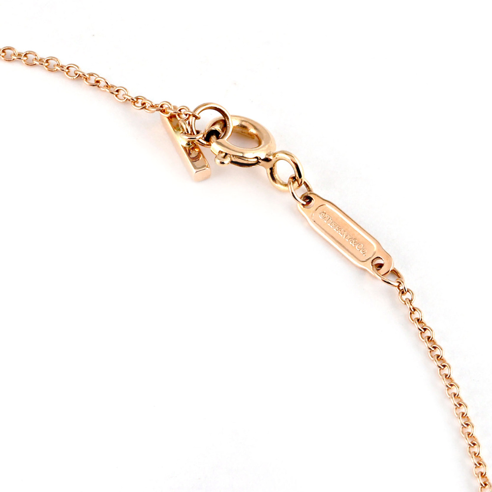 Tiffany & Co. Tiffany T Smile Necklace 18K Rose Gold Diamond 62617772