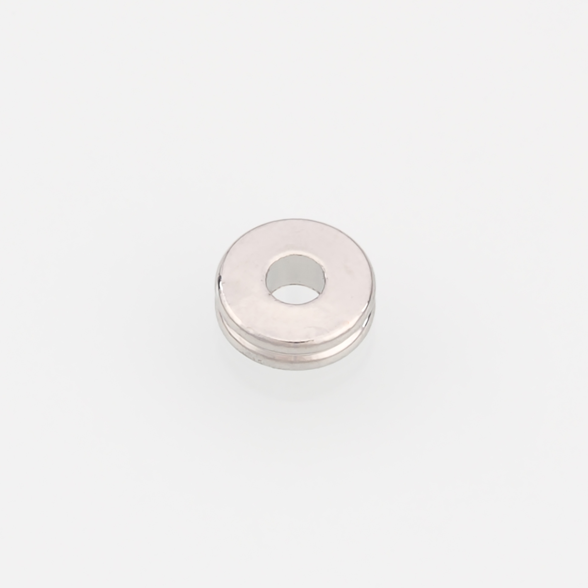 50Pcs 18K Gold Filled Round Flat Spacer Beads,Round Spacer Beads,DIY Jewelry Making Supply