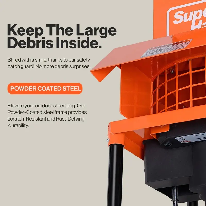 SuperHandy GUO056 Electric Shredder and Garden Mulcher – Heavy-Duty Dual-Function Unit
