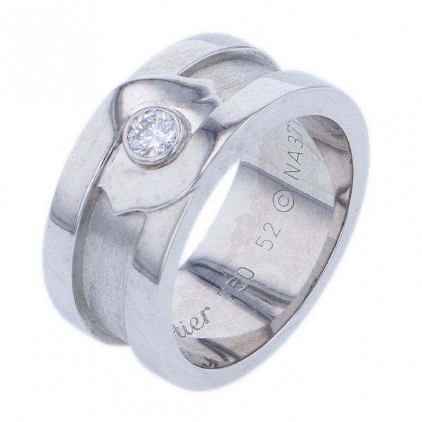 Cartier White Gold Ring K18WG Diamond