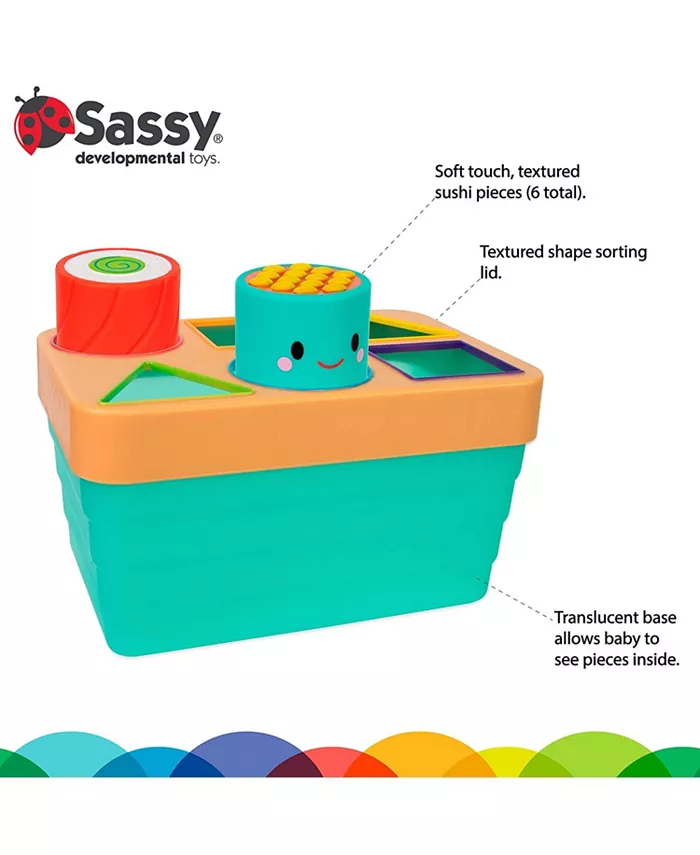 Sassy Baby Sassy Sushi Sorter STEM learning toy, 6 Months plus