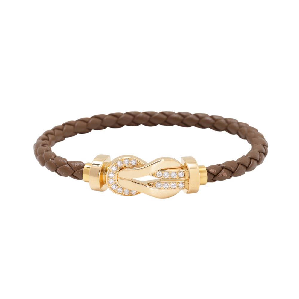 FRED Chance Amphini Bracelet 18K Yellow Gold Diamond 0B0098
