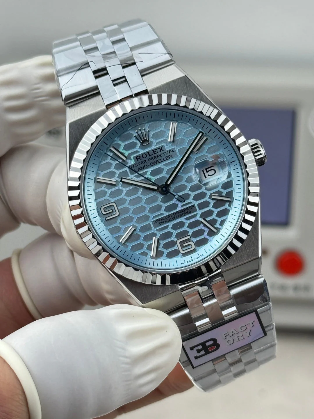 Rolex Land-Dweller Ice Blue Dial
