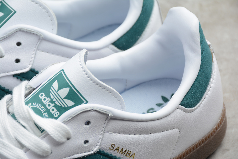 Adidas Samba Og Shoes Cloud White/Green B75680