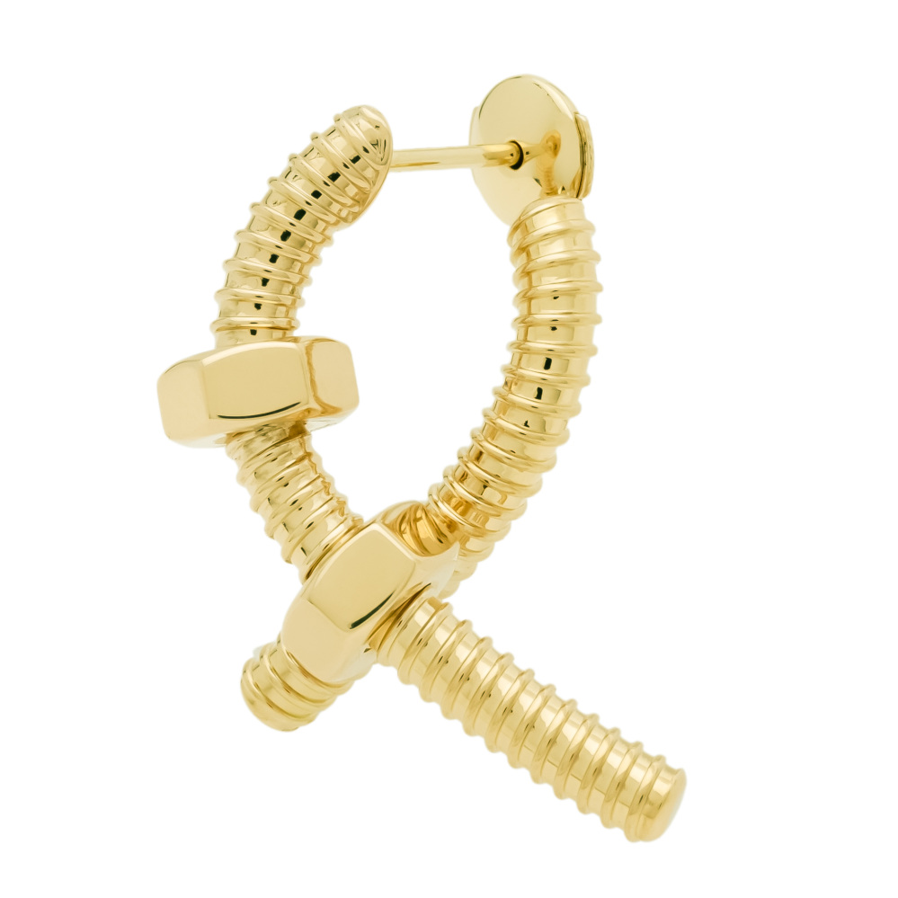 Cartier Eccles Do Single Earrings Left Nut 18K Yellow Gold B8301432