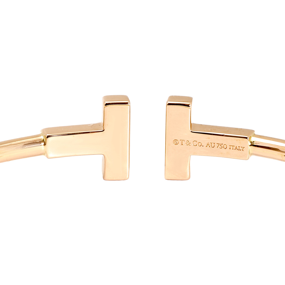 Tiffany & Co. Tiffany T Bracelet 18K Rose Gold Diamond 60010767