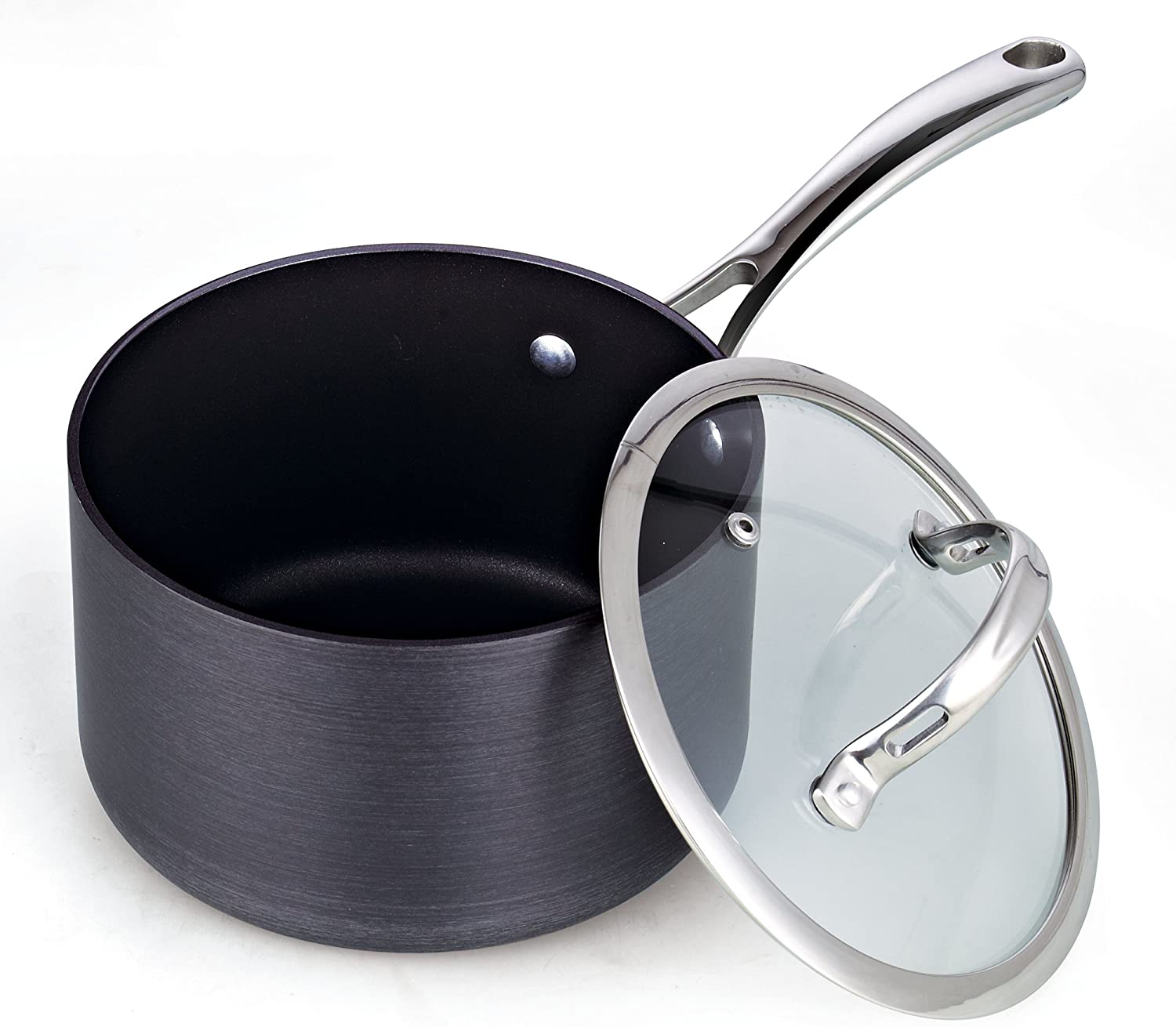 Cooks Standard 02709 Non-stick Hard Anodized Cookware Set, 8 Piece, Black