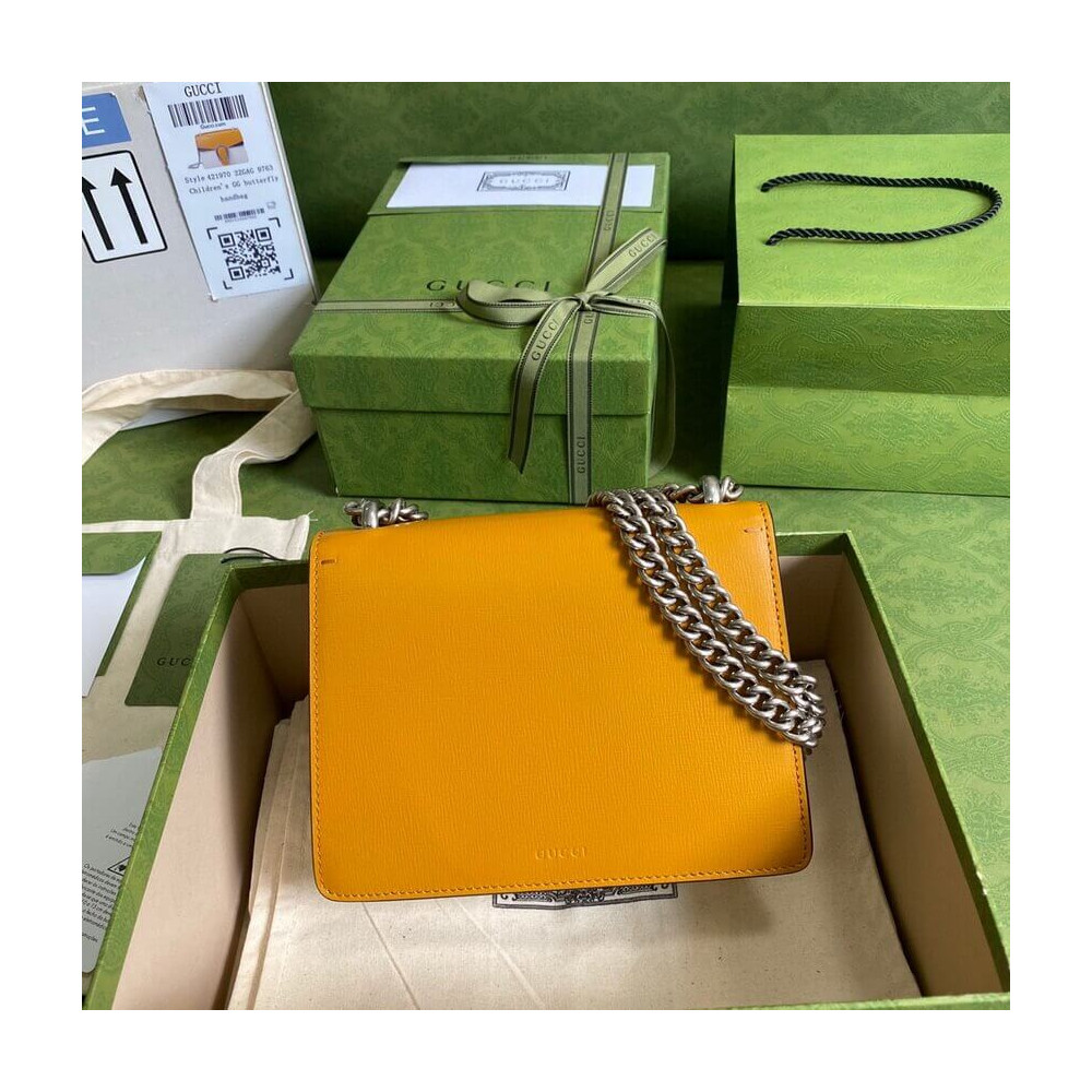 Gucci Dionysus Mini Bag Orange White Leather