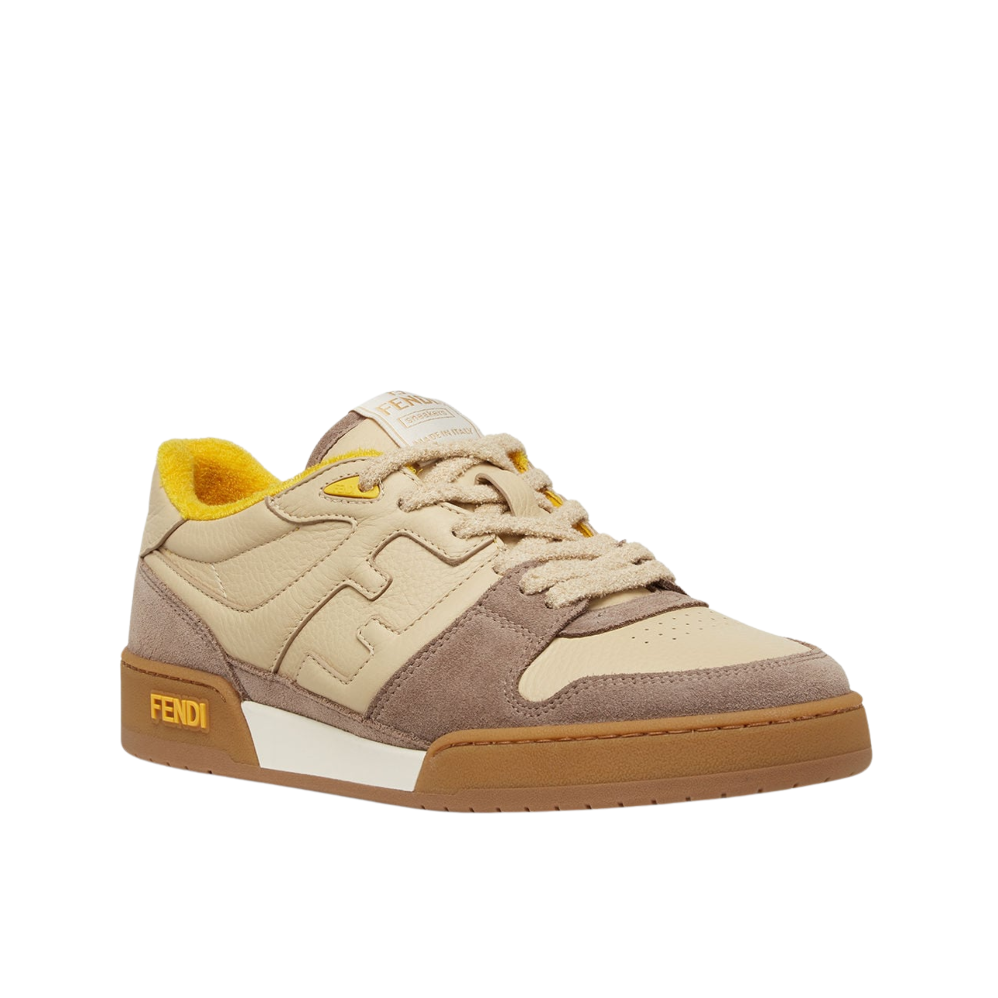 Fendi Match Suede Low-Tops Beige 8E8252Ahh2F1Fhu