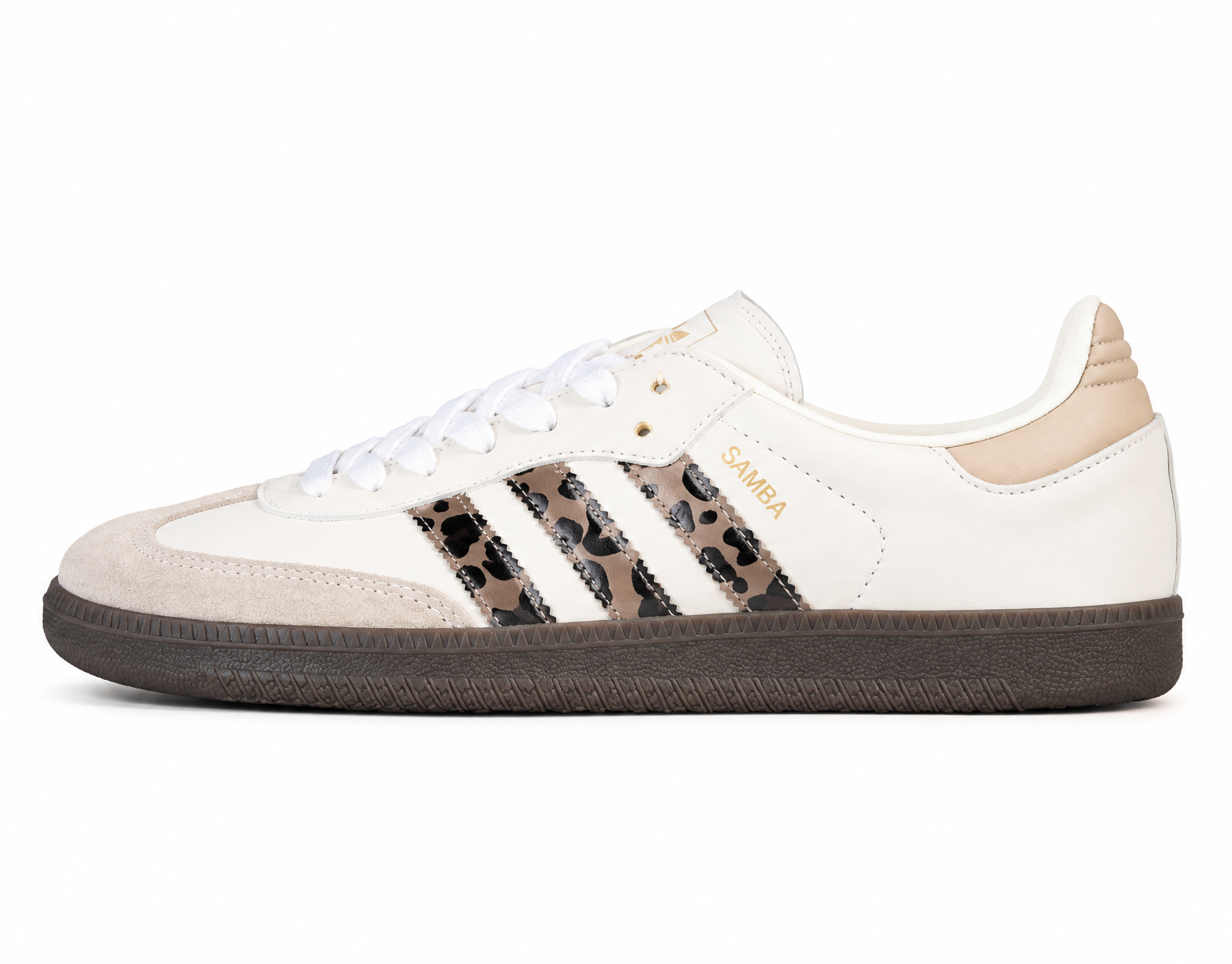 Adidas Samba Og J Leopard Cream White/Core Black/Sand Strata JQ5874