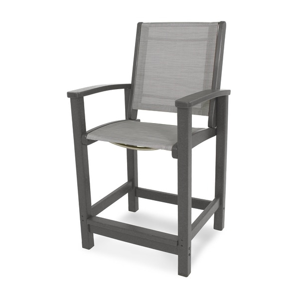 POLYWOOD Coastal Counter Chair