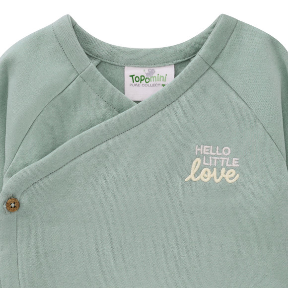 Topomini Pure Collection Newborn Wickeljacke mit gesticktem Schriftzug
