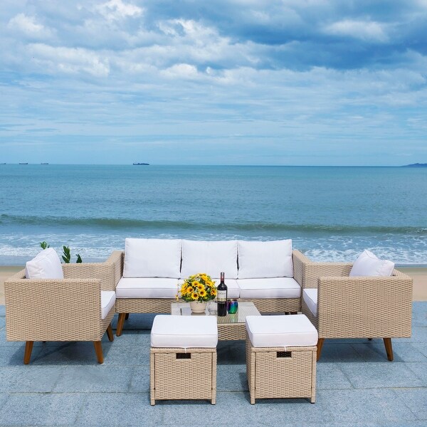 SAFAVIEH Outdoor Living Presla 6Piece Living Set