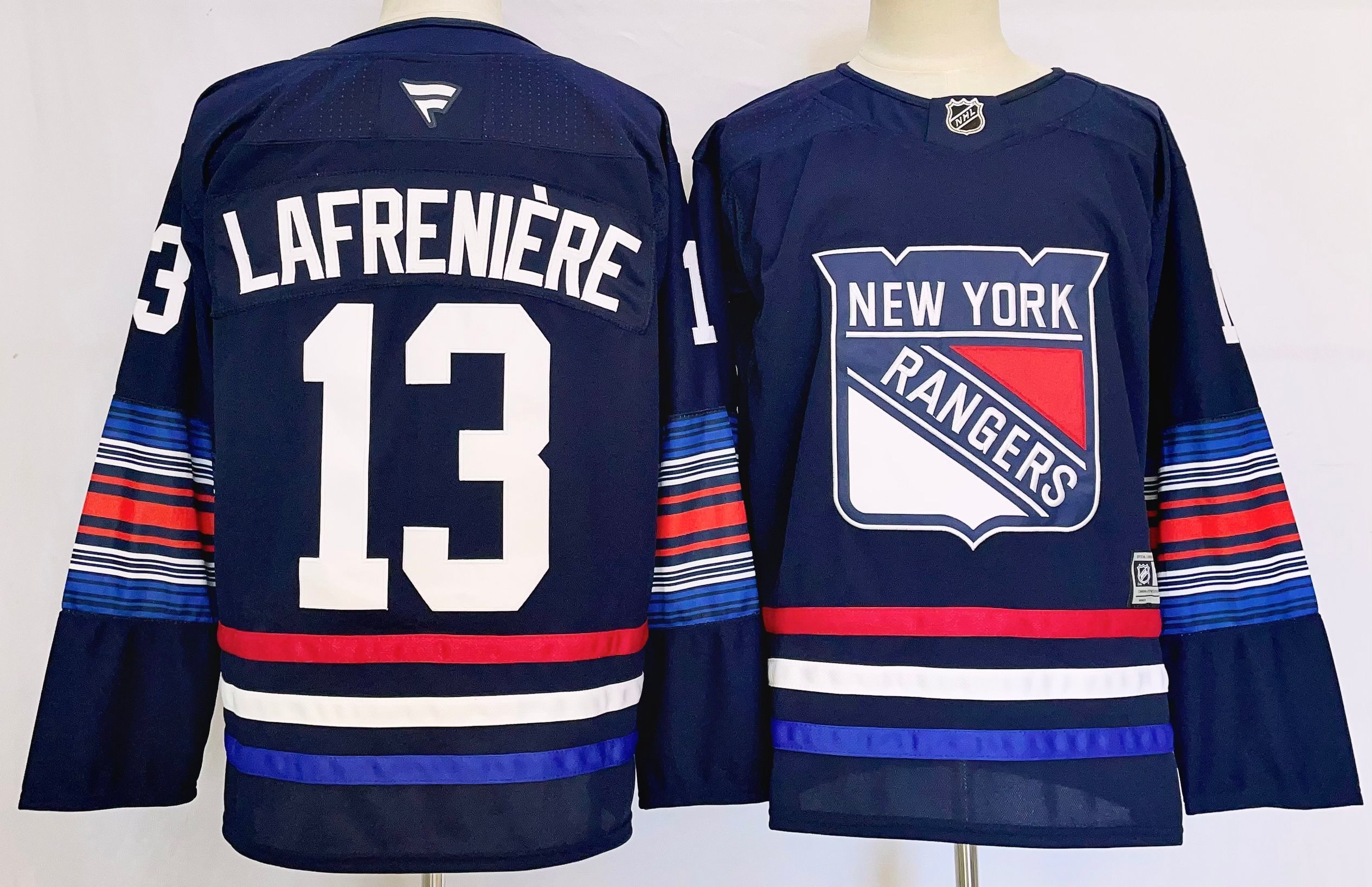 Men's New York Rangers Alexis Lafreni��re #13 Fanatics Navy Player Jersey