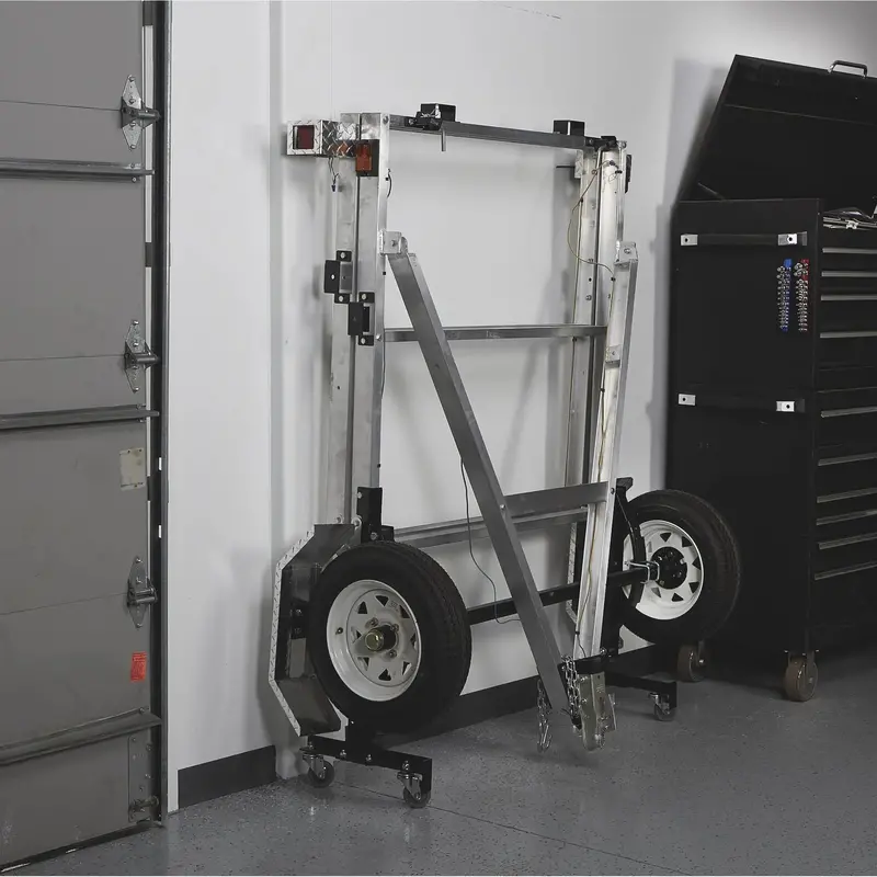 Ultra-Tow Folding Aluminum Utility Trailer Kit – 4ft x 8ft, 1170 lb Load Capacity (Model 3806S109)