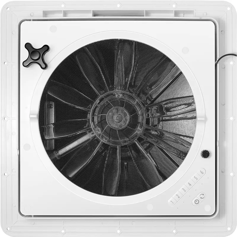 Starvent RV Roof Vent Fan – Reversible 6-Speed Ceiling Exhaust with Remote Control