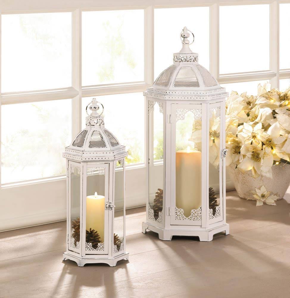 Grecian Lantern, White
