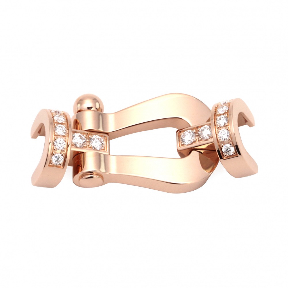 FRED Force 10 Lm Half Pave Accessory 18K Rose Gold Diamond 0B0030