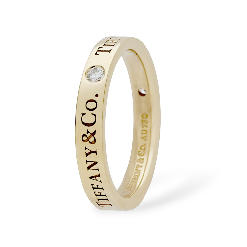 Tiffany & Co. Tiffany K18 Yellow Gold Ring Diamond