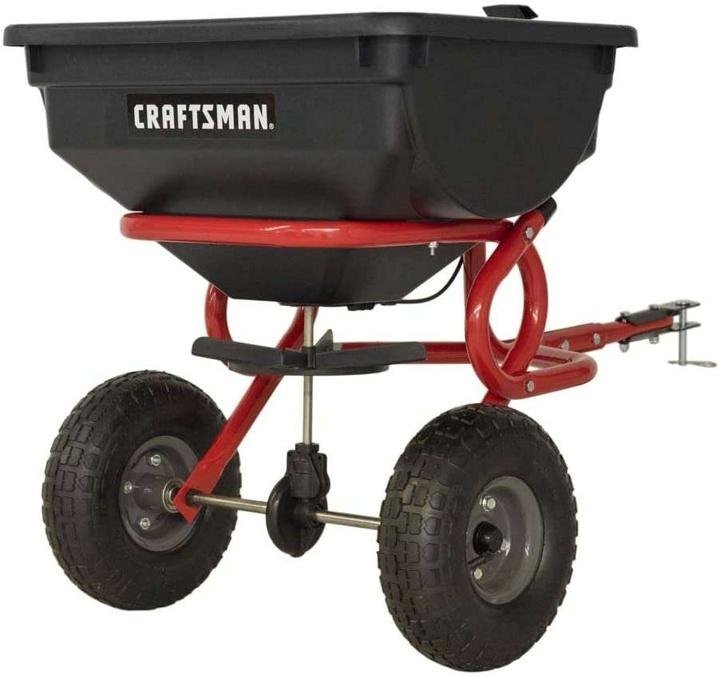 craftsman-85-lb Tow Broadcast Spreader, Red