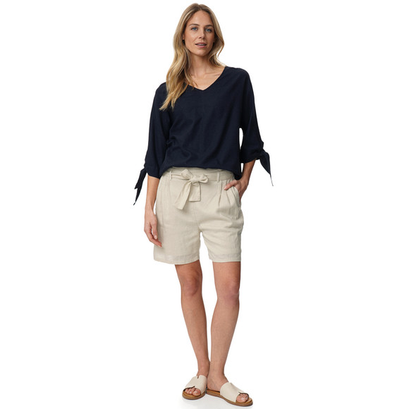 Gina Benotti Damen Shorts mit Leinen-Anteil