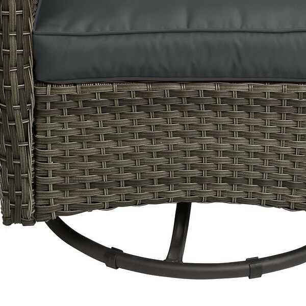 Patio Rattan Chairs Swivel Rocker