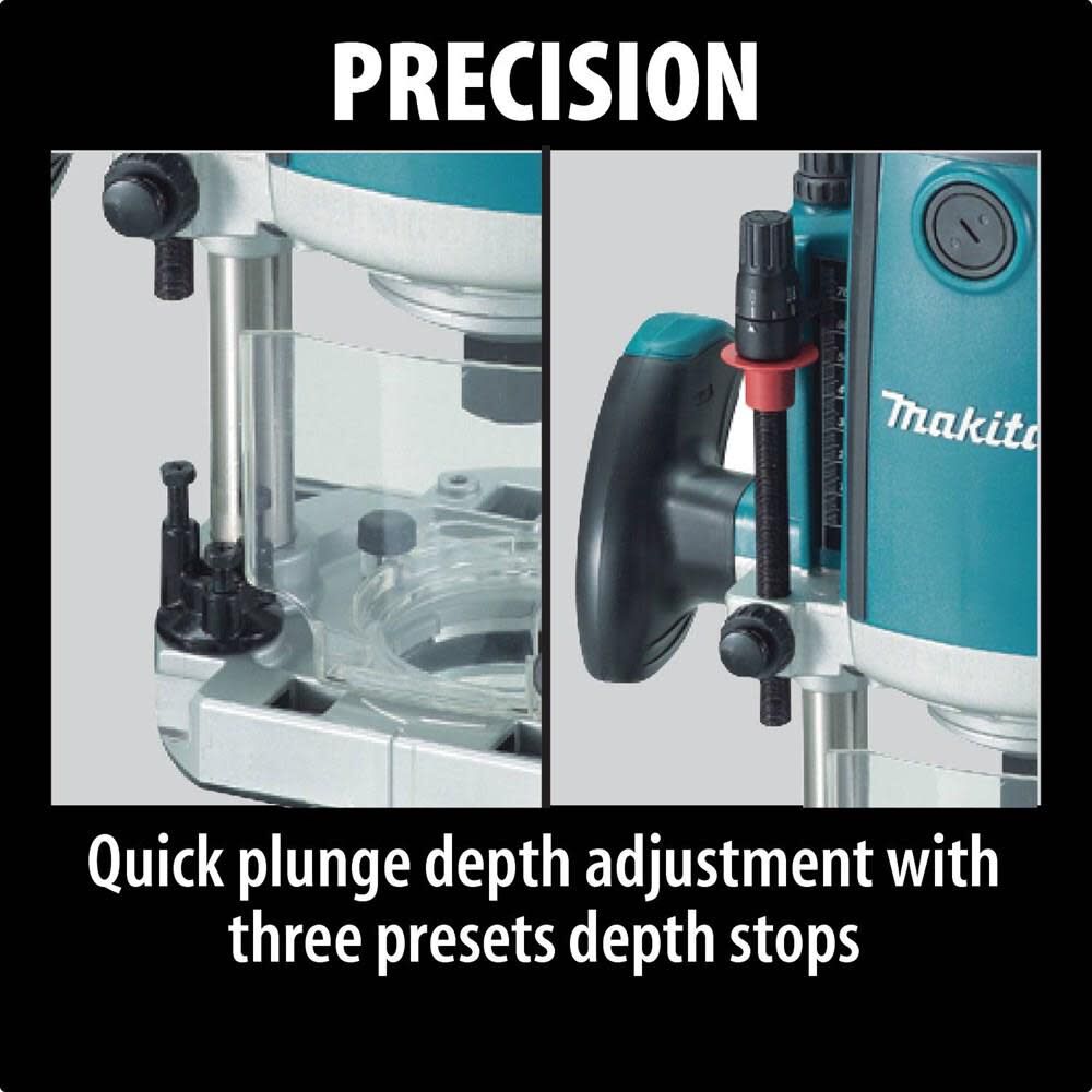 Makita 3-1/4 HP Plunge Router with Variable Speed RP2301FC