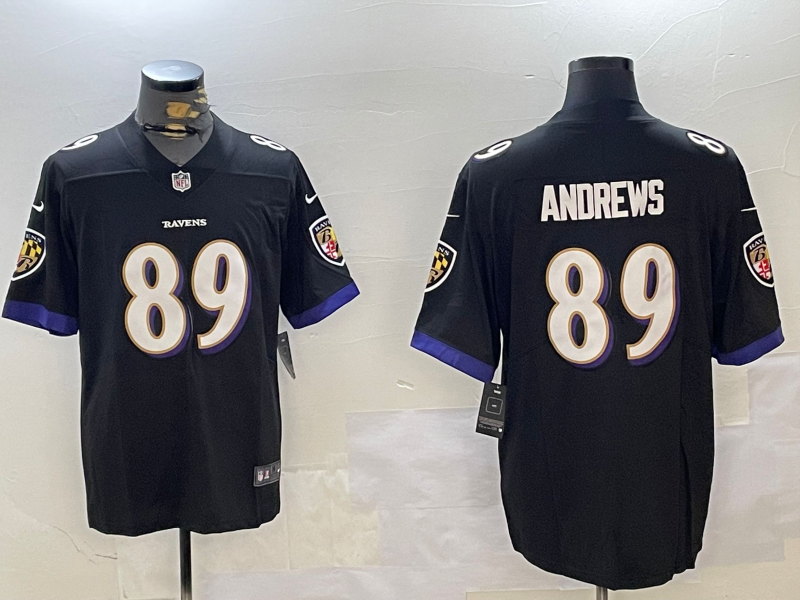 Men's Baltimore Ravens Mark Andrews #89 Black Vapor Limited Jersey