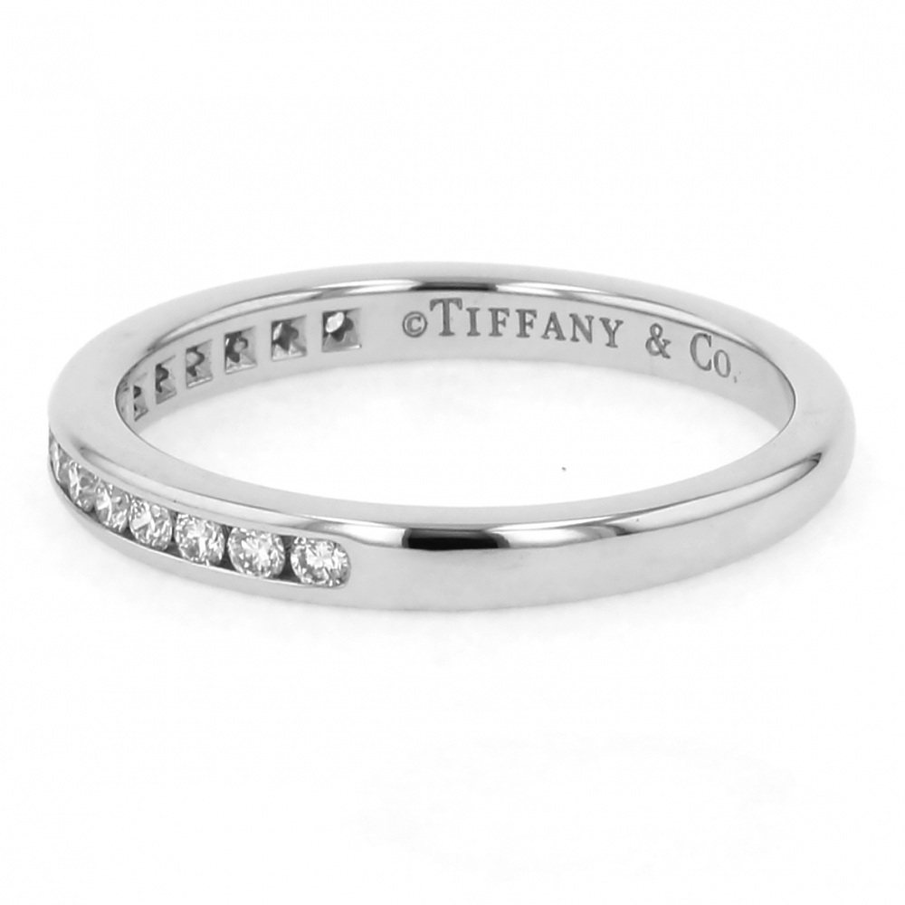 Tiffany & Co. Tiffany Platinum Diamond Band Ring PT950 Ring