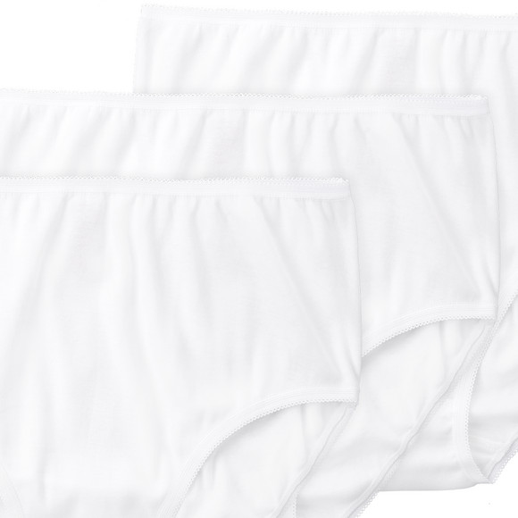 Gina Benotti 3 Damen Slips mit Mäusezähnchen-Spitze