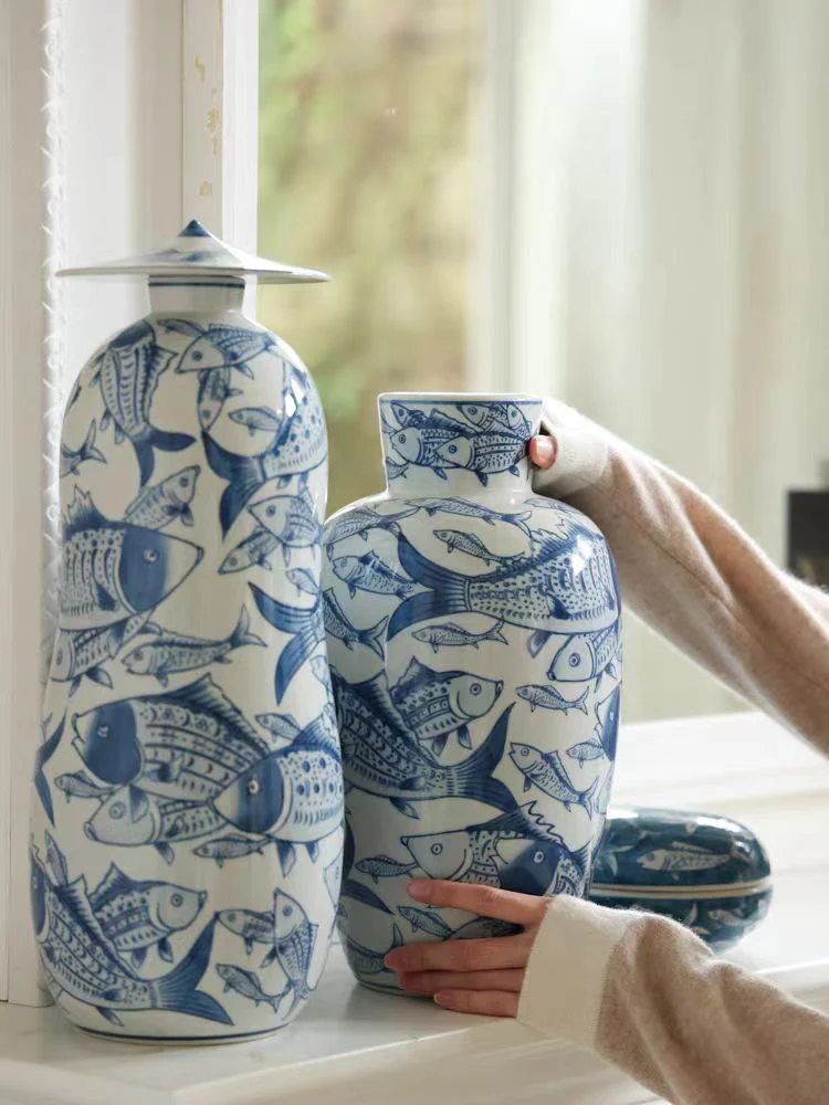 DC093 (Set) - Oriental Paris Grisaille Blue and White Porcelain 