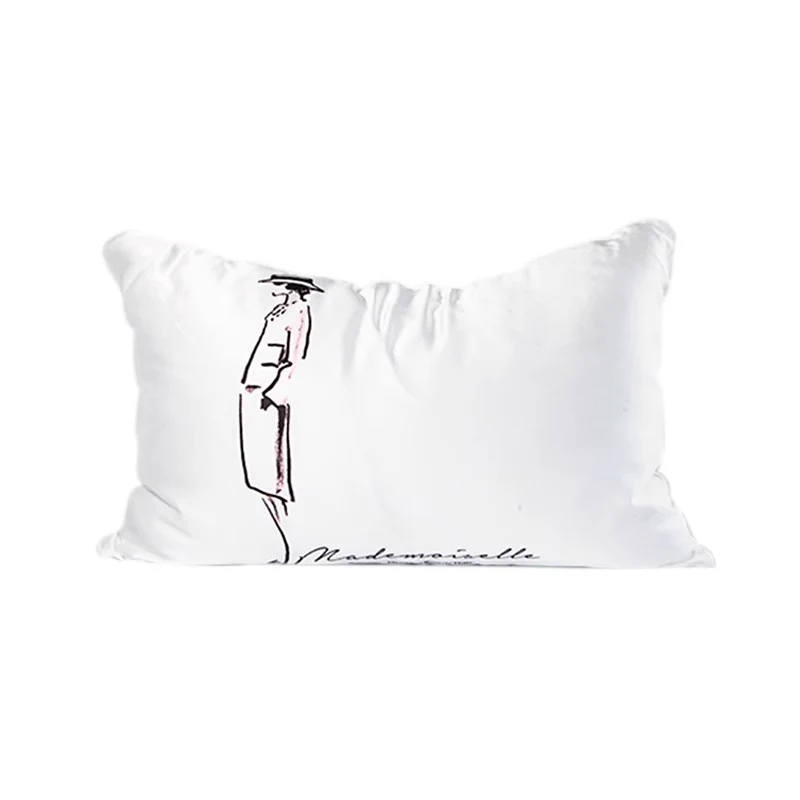 BD005 - Elegant Mademoiselle Lady Soft Silky Cushion: Living Room Sofa