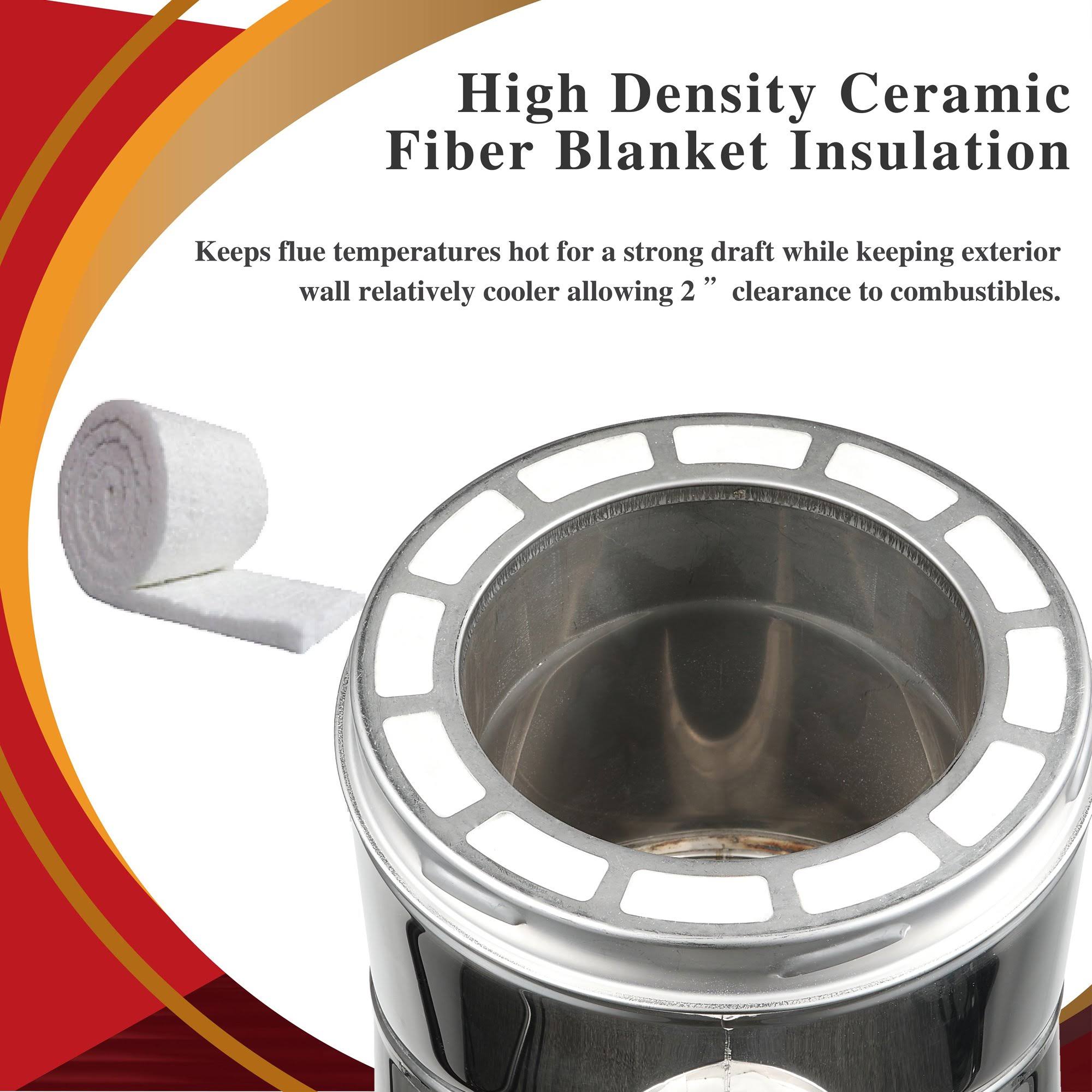 6x22 Inner Diameter x 18x22 Long Double Wall Chimney Pipe