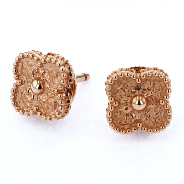 Van Cleef & Arpels Sweet Alhambra Earrings 18K Rose Gold
