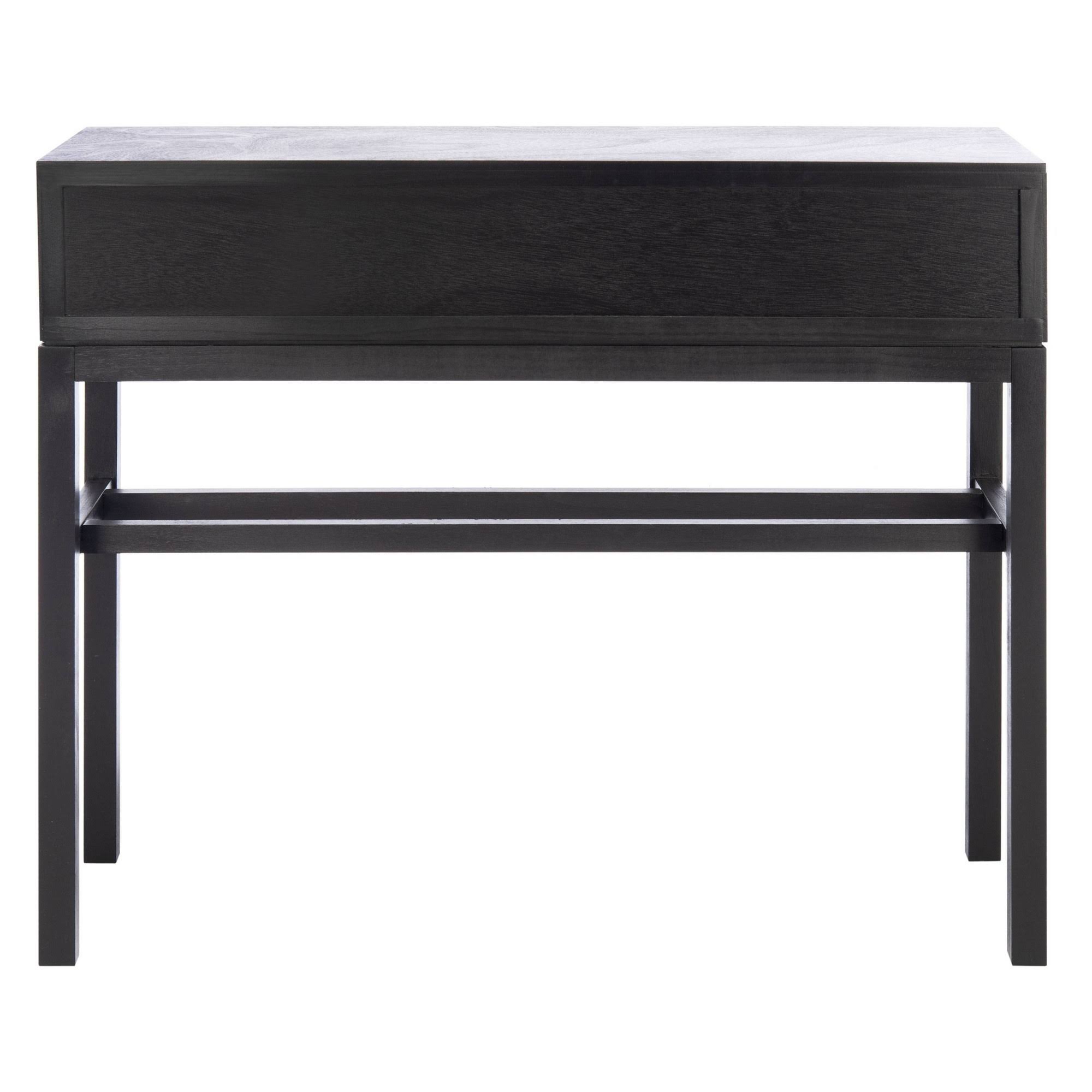 Safavieh CNS5709B Ajana 2 Drawer Console Table Black u0026 Greige