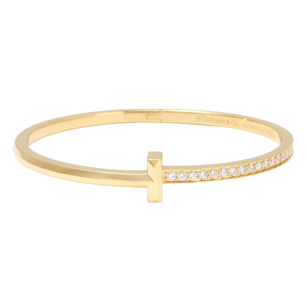 Tiffany & Co. Tiffany T One Bracelet 18K Yellow Gold Diamond 68315662