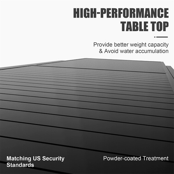 Aluminum Patio Extendable Dining Table,Adjustable Patio Dining Table