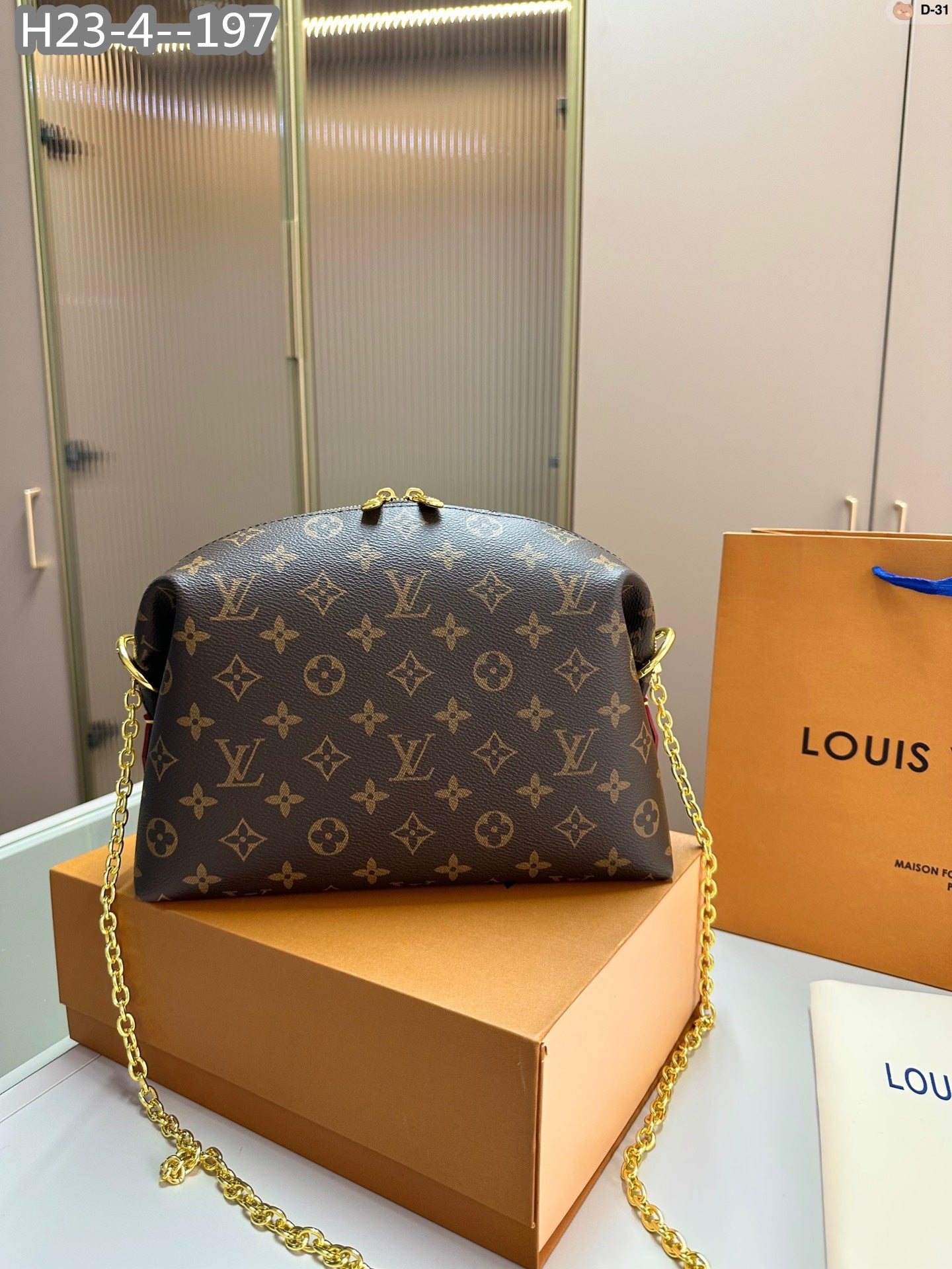 Louis Vuitton Cosmetic Pouch Gm Brown 27Cm M46458