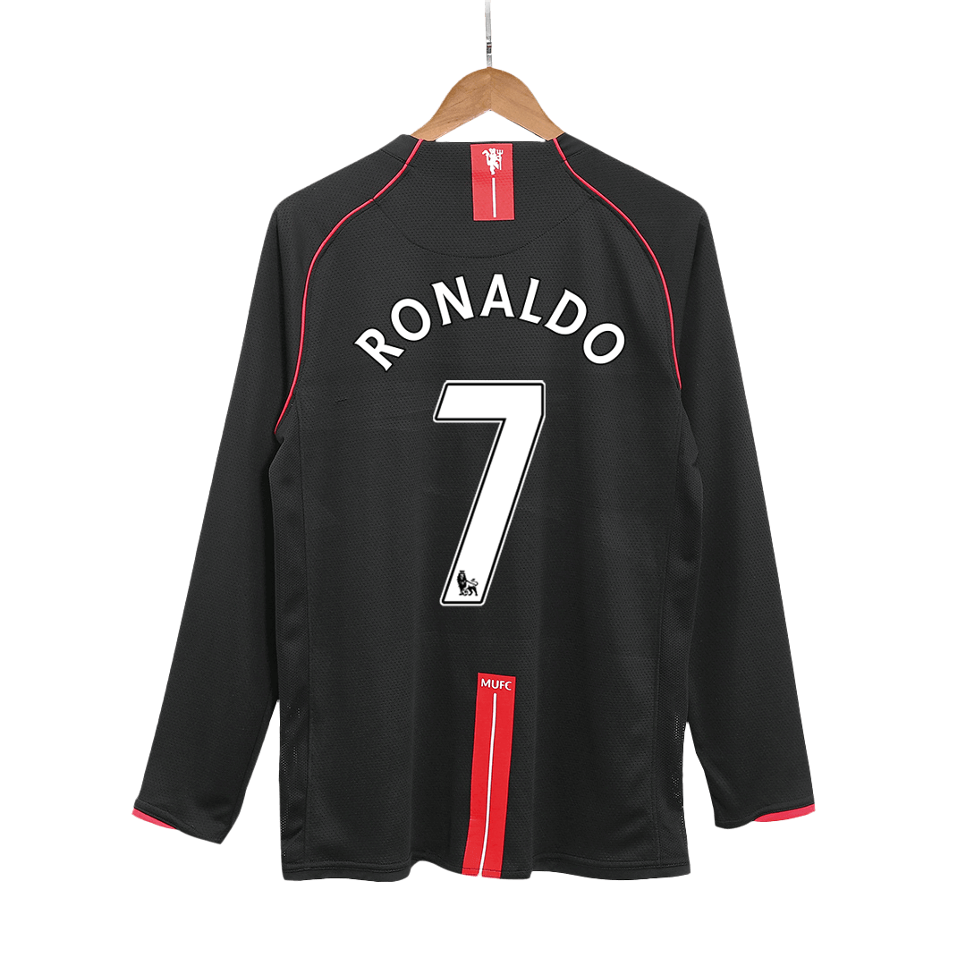 Retro Soccer Jersey RONALDO #7 Manchester United Away Long Sleeve 2007/08