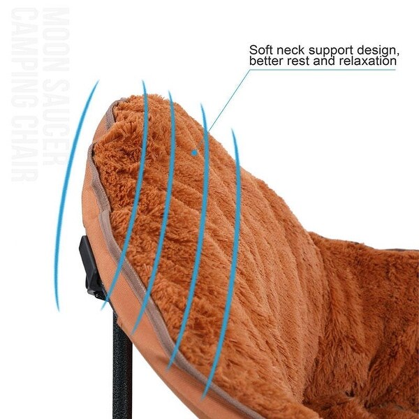 Plush Moon Saucer Chair with Carry Bag
