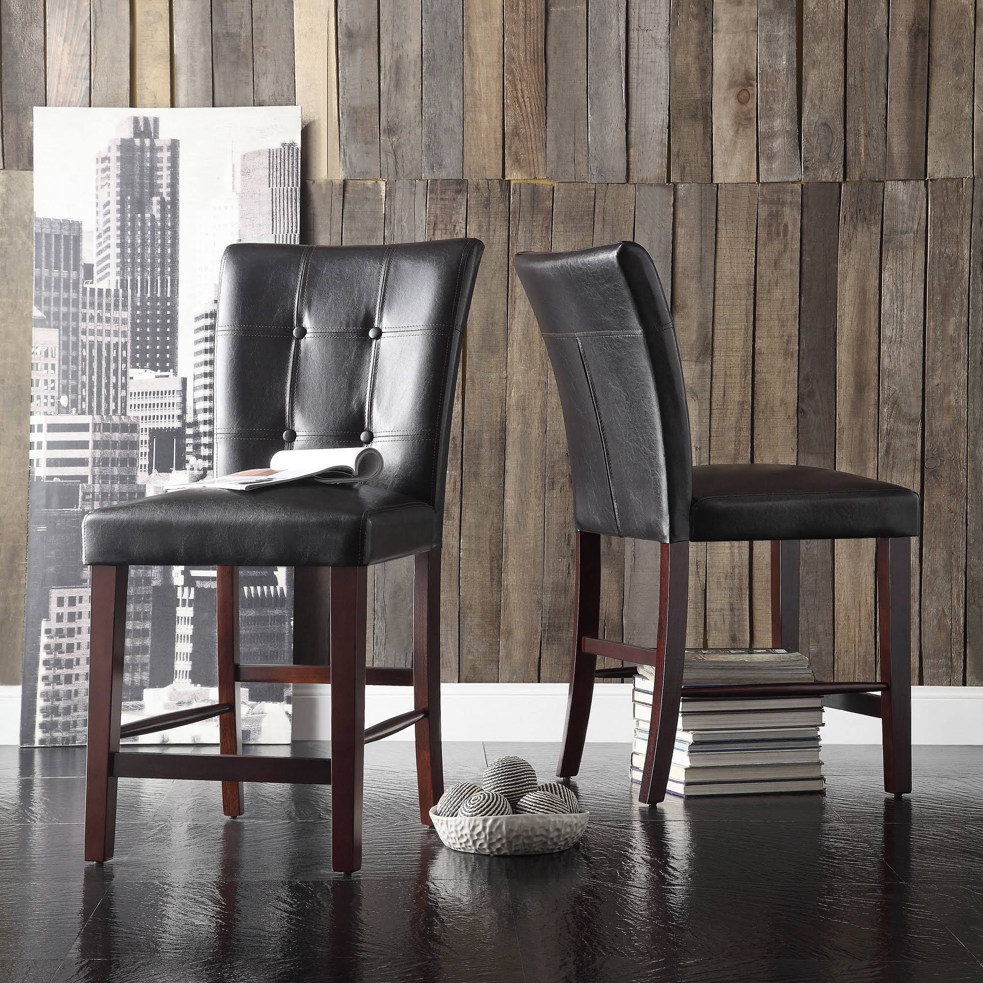 Homelegance Decatur Counter Height Chair in Espresso - Set of 2