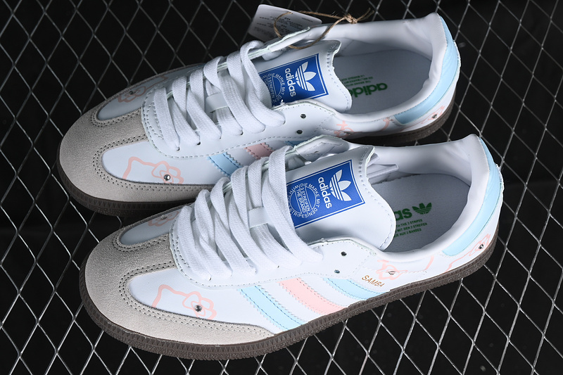 Adidas Samba Og White/Pink/Blue IG0024