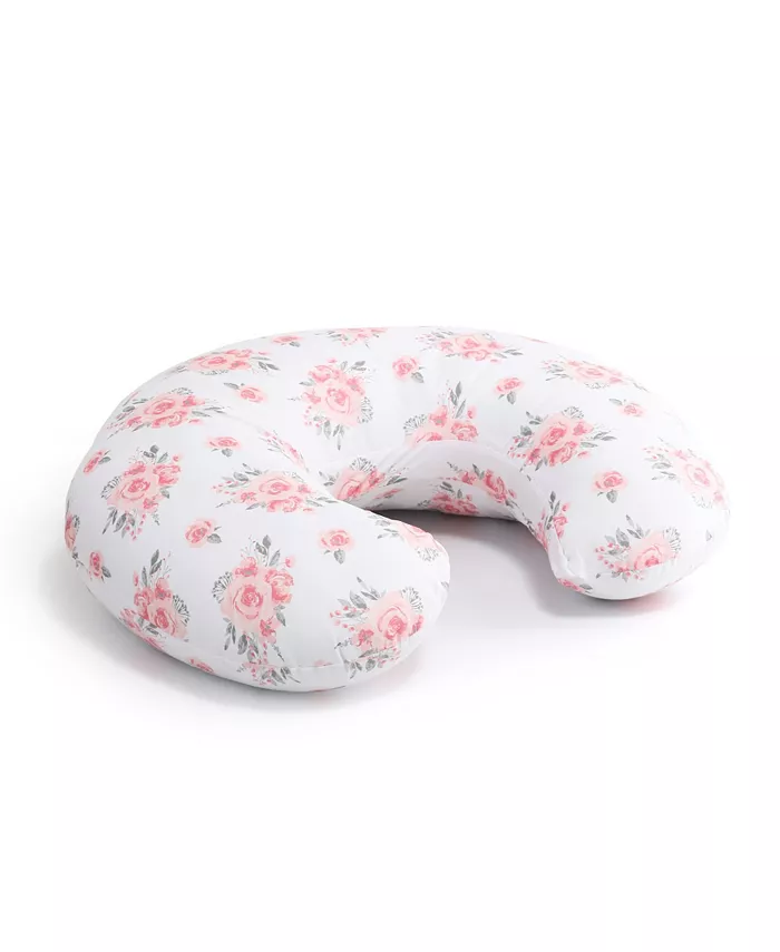 The Peanutshell Floral Rose Nursing Pillow with Case