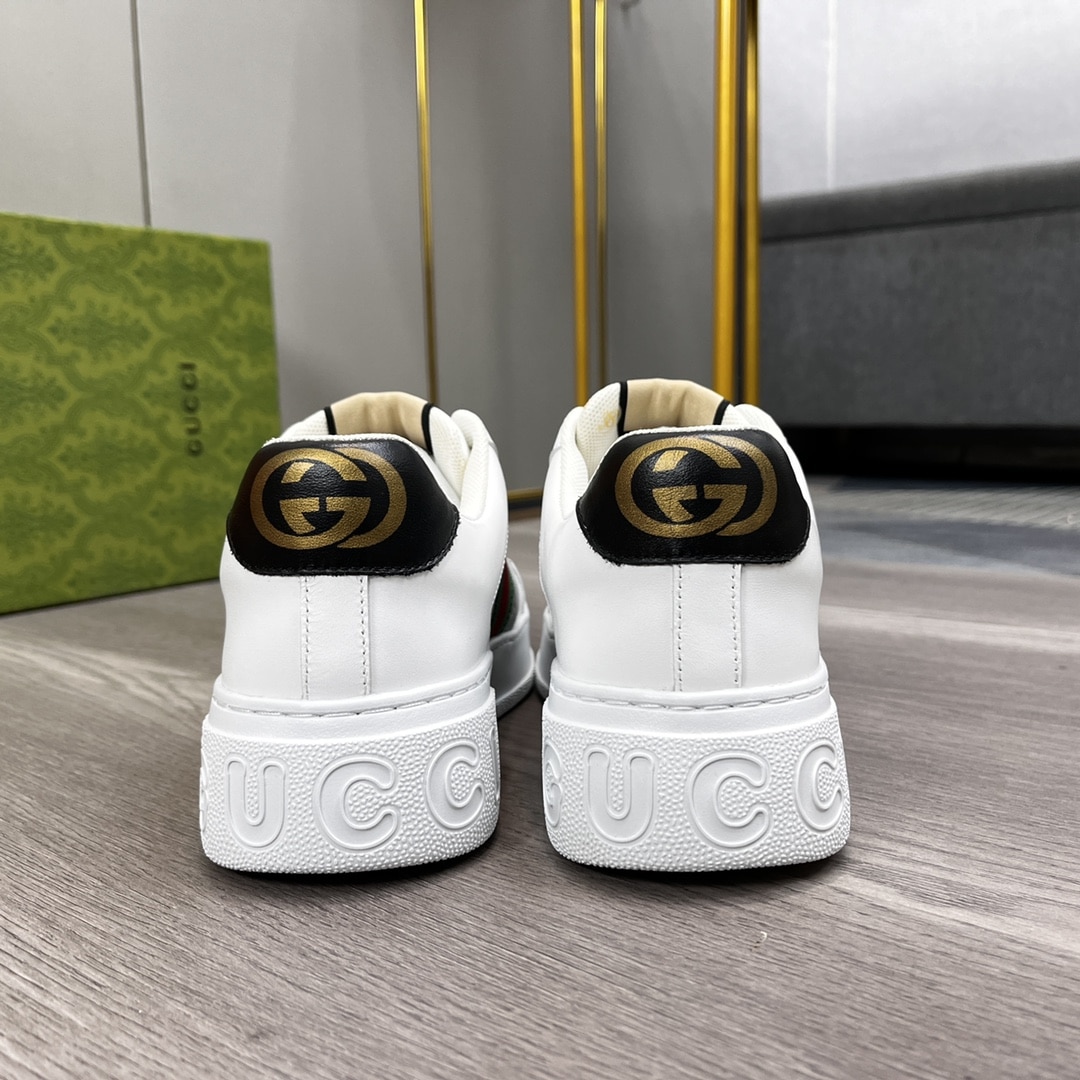 Gucci Screener Sneaker Gg Canvas With Web White