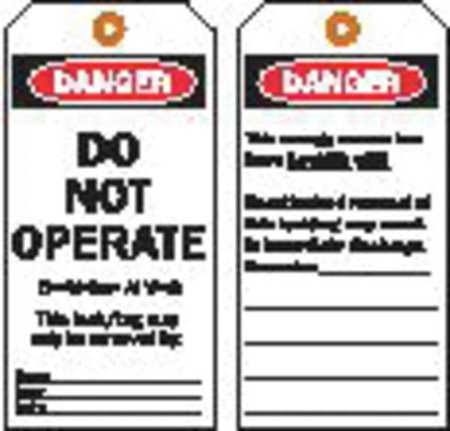 Danger Tag, Brady, 65522, 5-1/2x22Hx3x22W