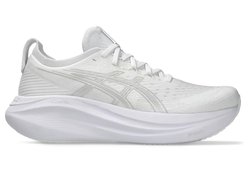 ASICS Gel Nimbus 27 White Glacier Grey 1011B958-100