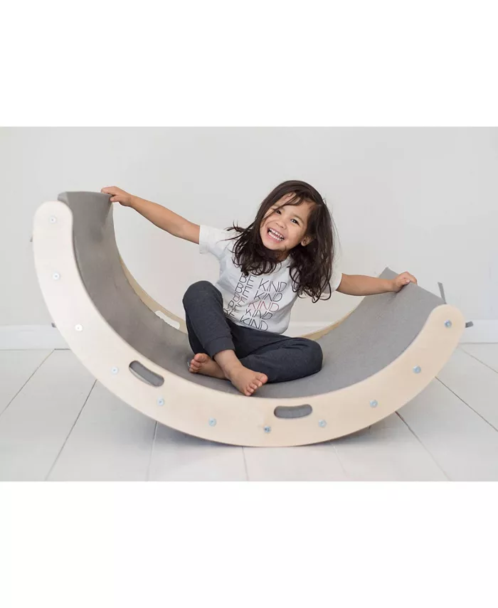 Lily and River Birch Little Rocker Pikler Arch In White