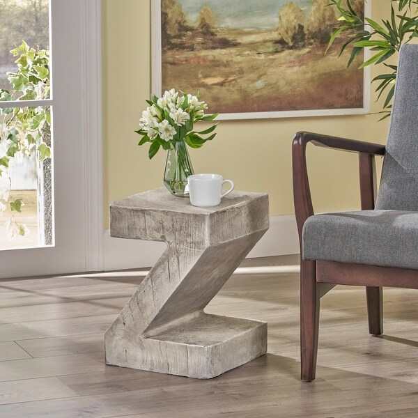 Side Table with Twisting Edges 12.50 inches deep x 12.50 inches wide x 16.75 inches high
