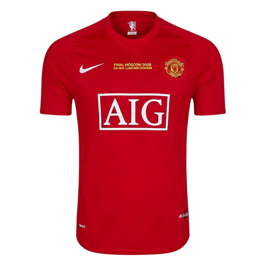 Retro Soccer Jersey SCHOLES #18 Manchester United Home 2007/08 - UCL Final