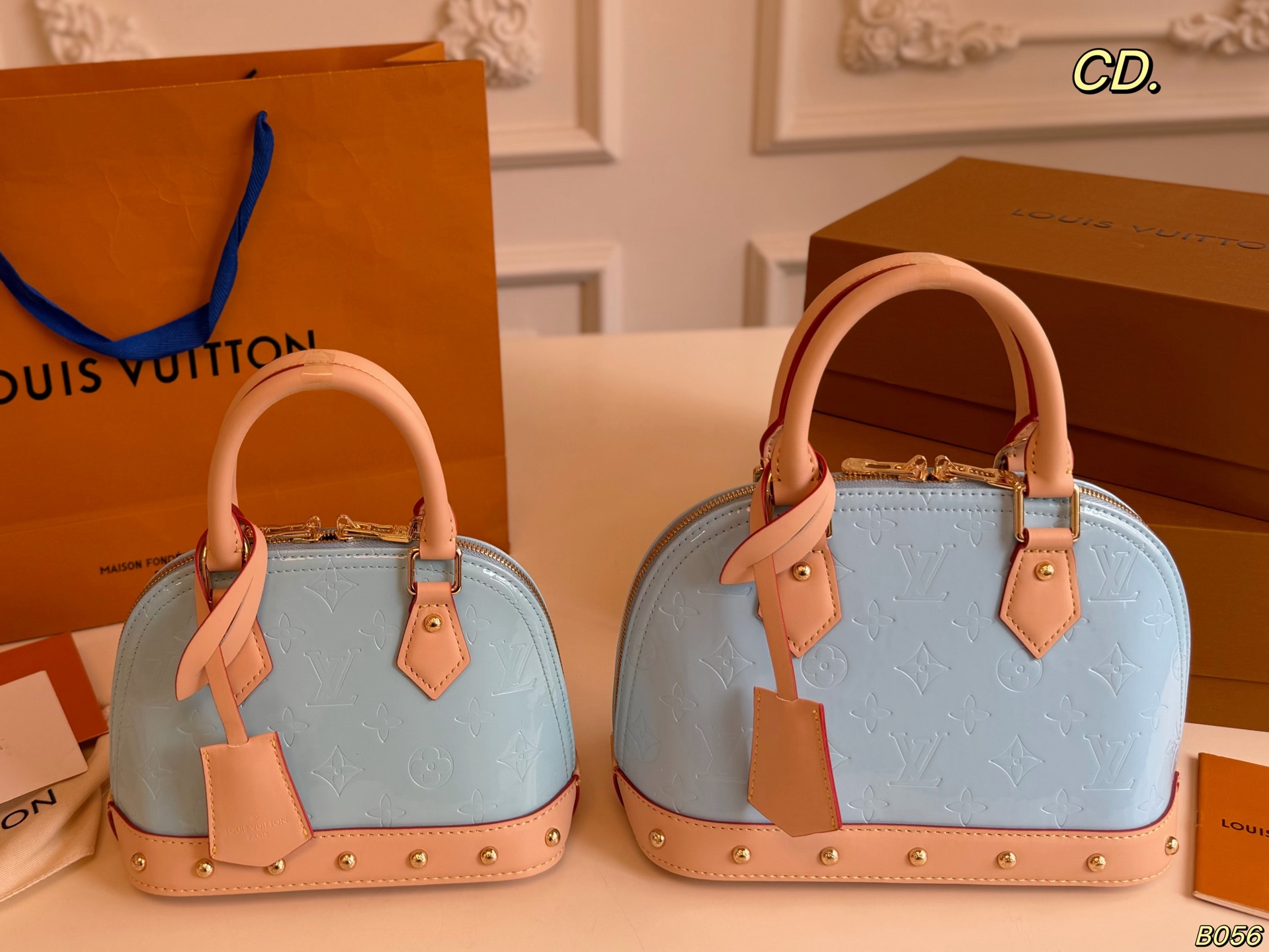 Louis Vuitton Alma patent leather shell bag - cnluxepick